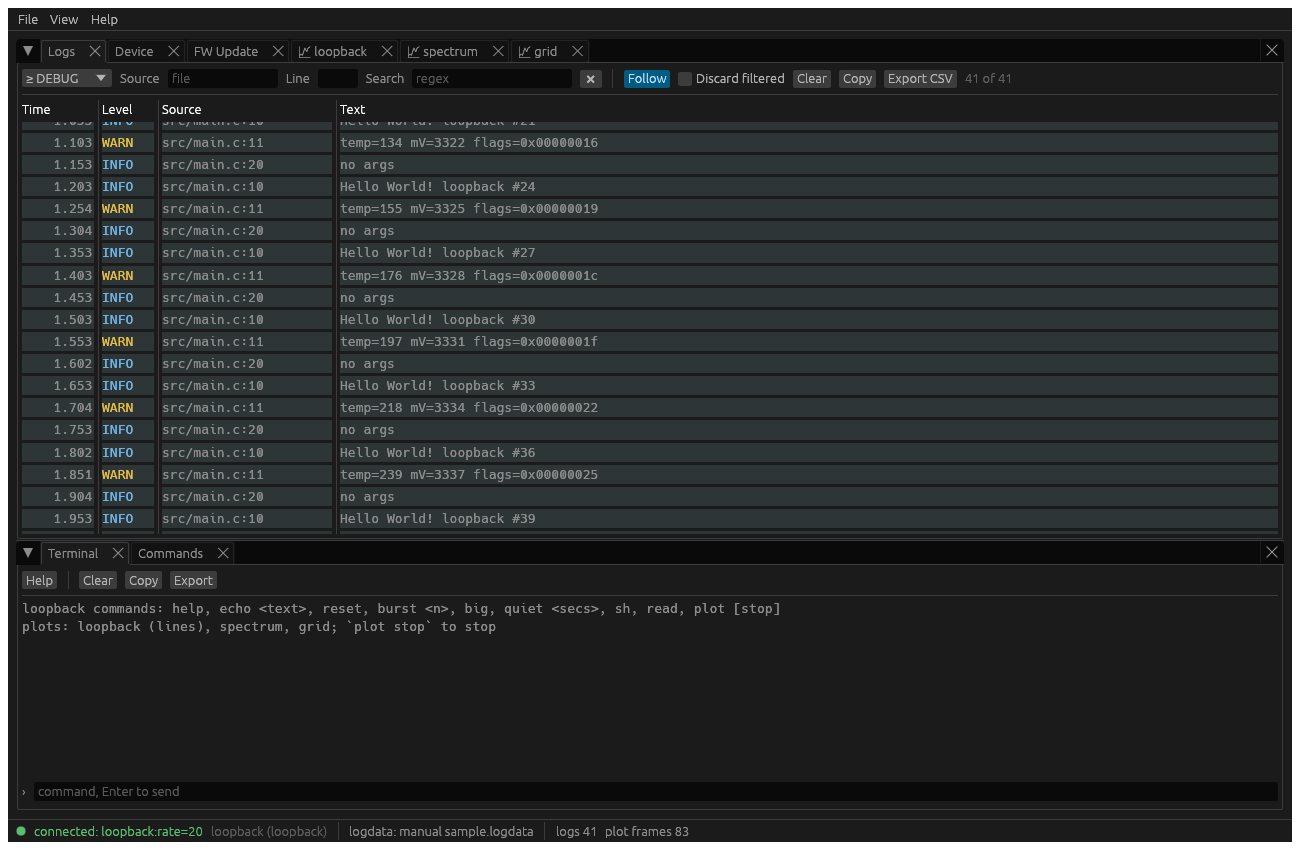 uclog gui
