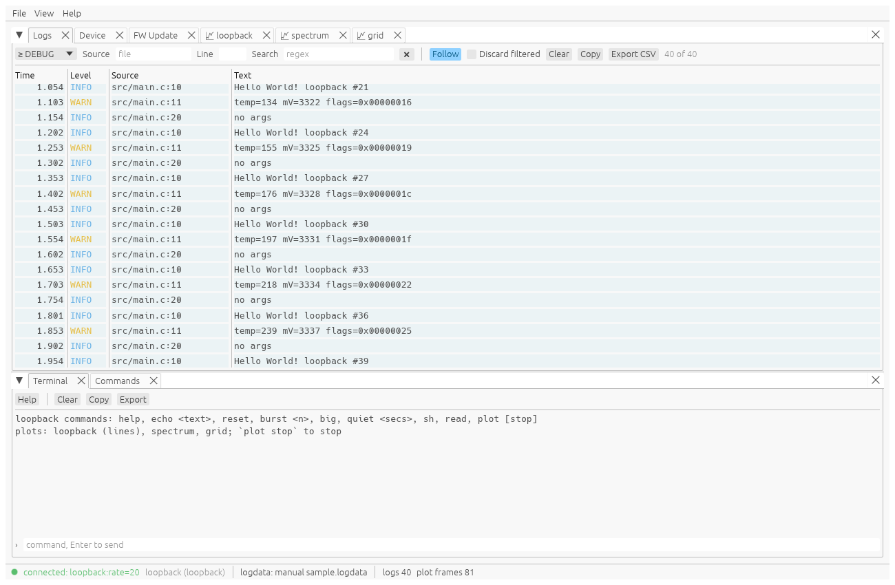 uclog gui